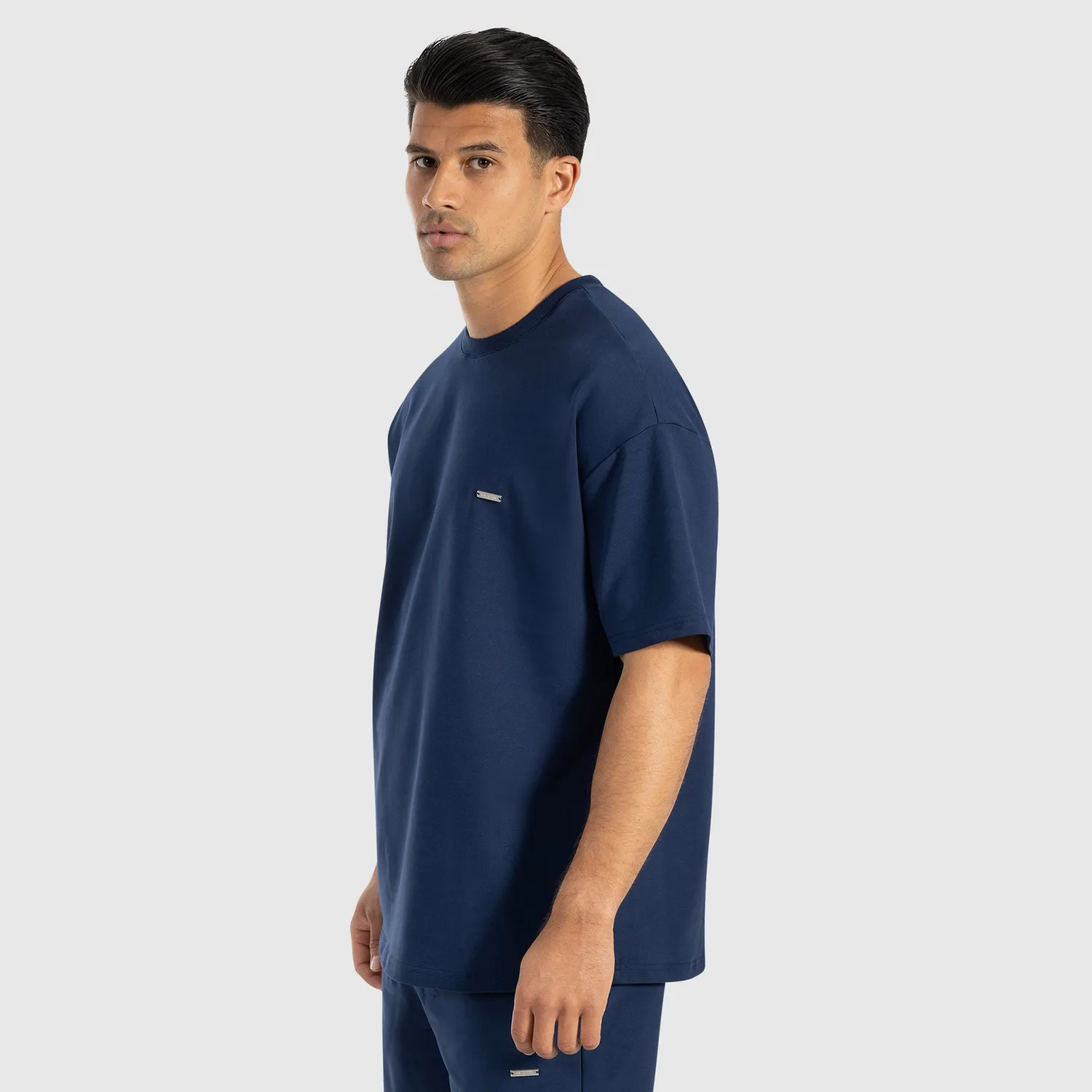 Smilodox Thiago T-Shirt Herren Schwarz Oversize