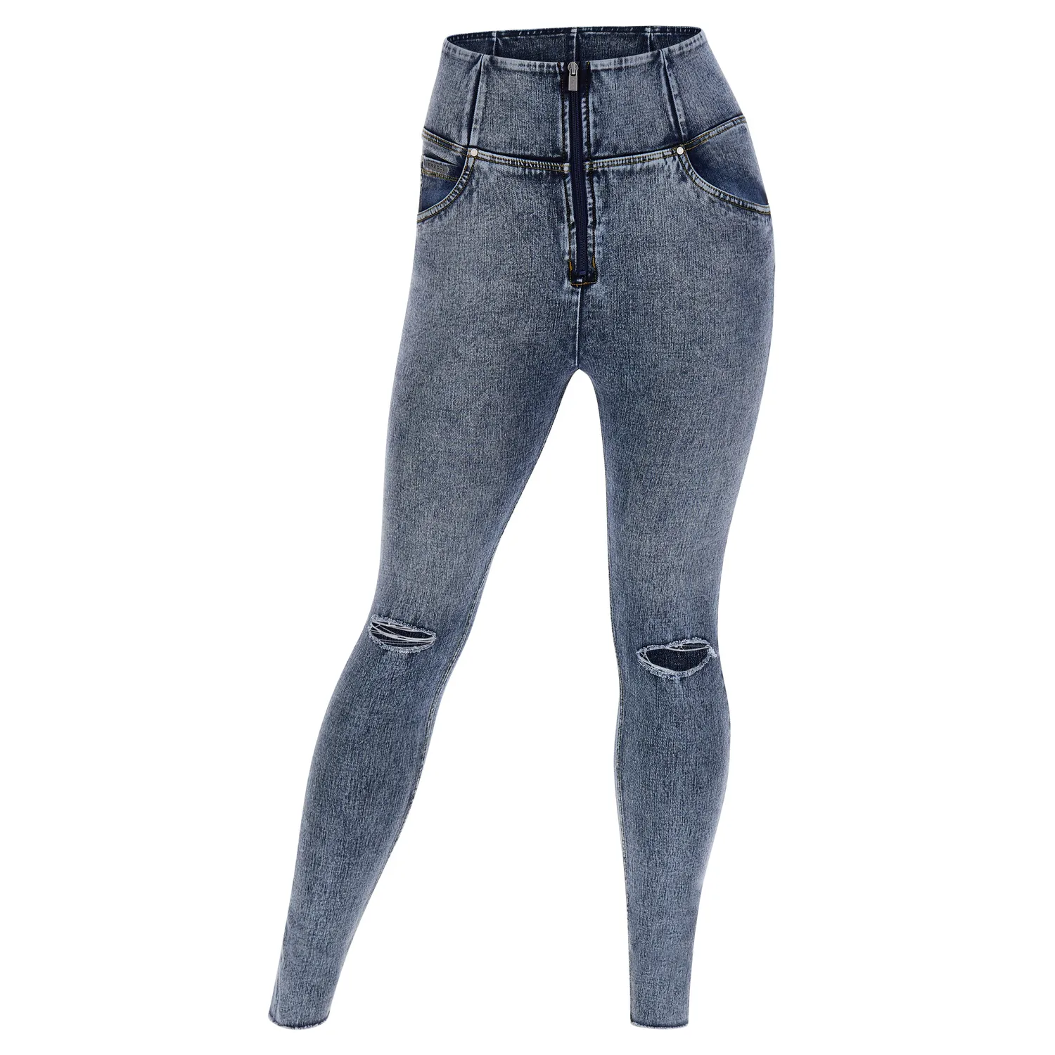 Freddy WR.UP 7/8 Curvy Push-Up Jeans Marble Wash high waist