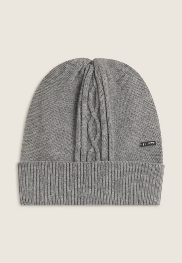 Freddy Zopf Strickmütze Melange Gray warm Einheitsgröße