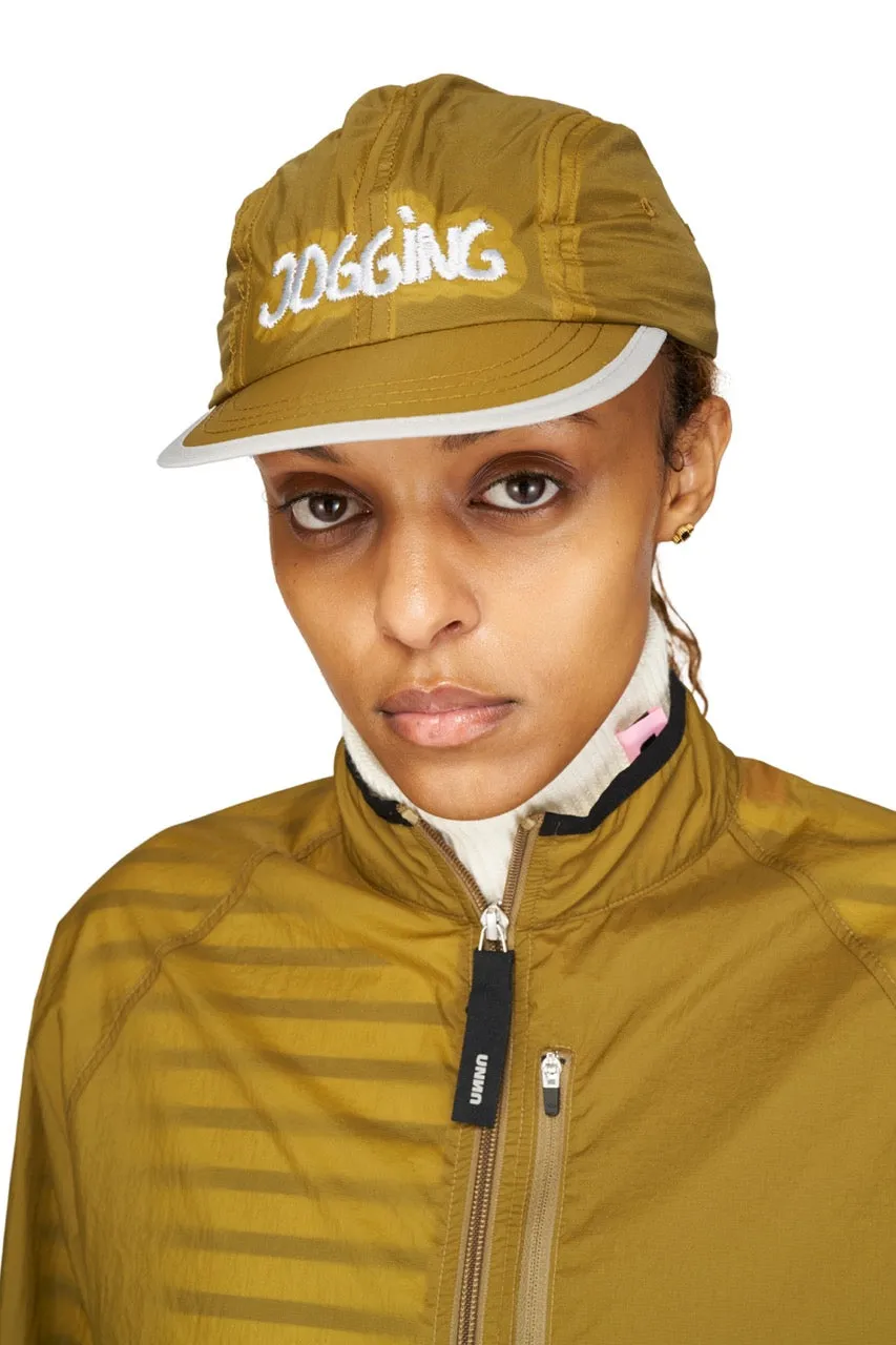 UNNA Jogging Cap Kappe Gold Olive wasserabweisend