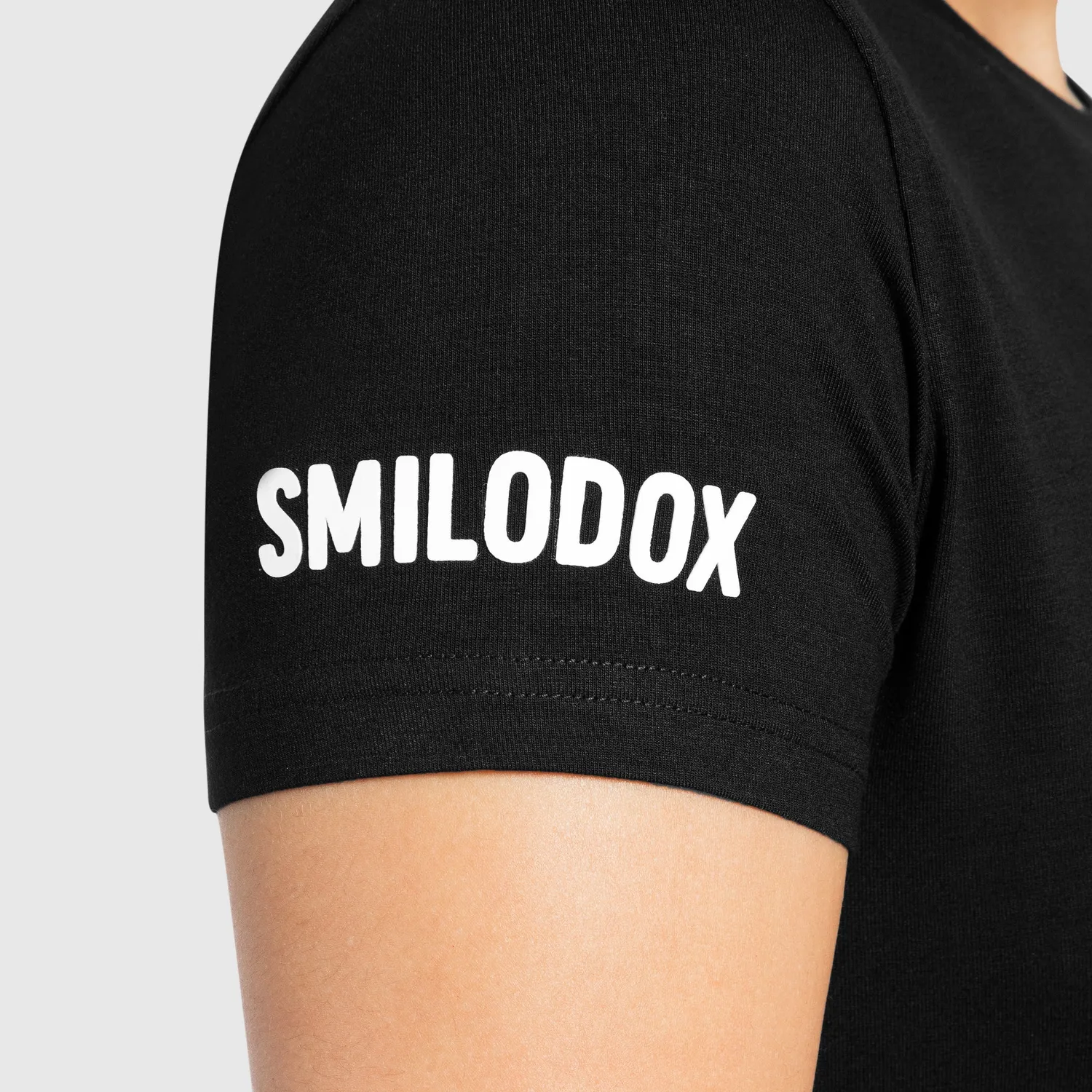 Smilodox Lunara Damen T-Shirt Schwarz Modal