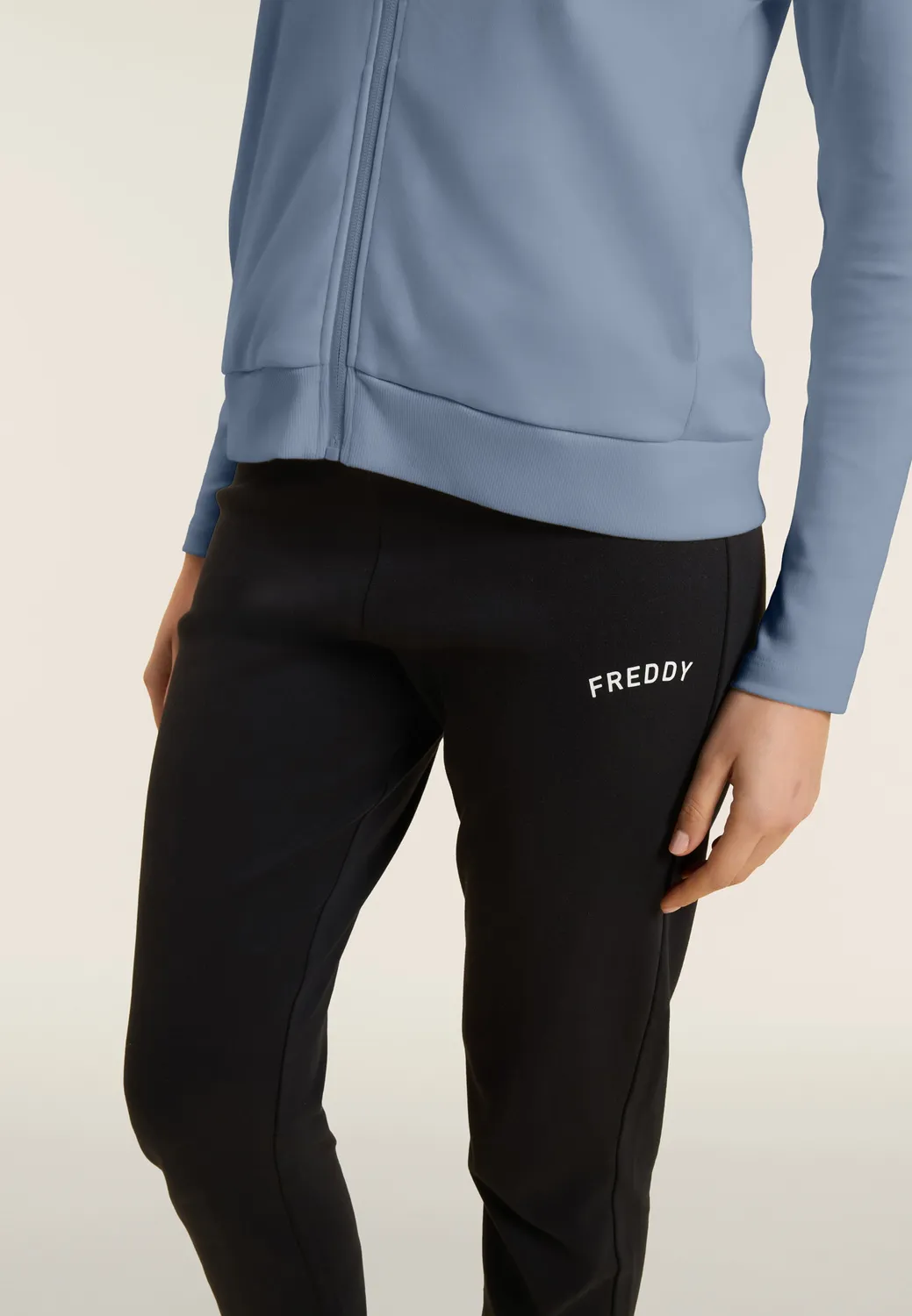 Freddy Trainingsanzug Damen Schwarz Strass