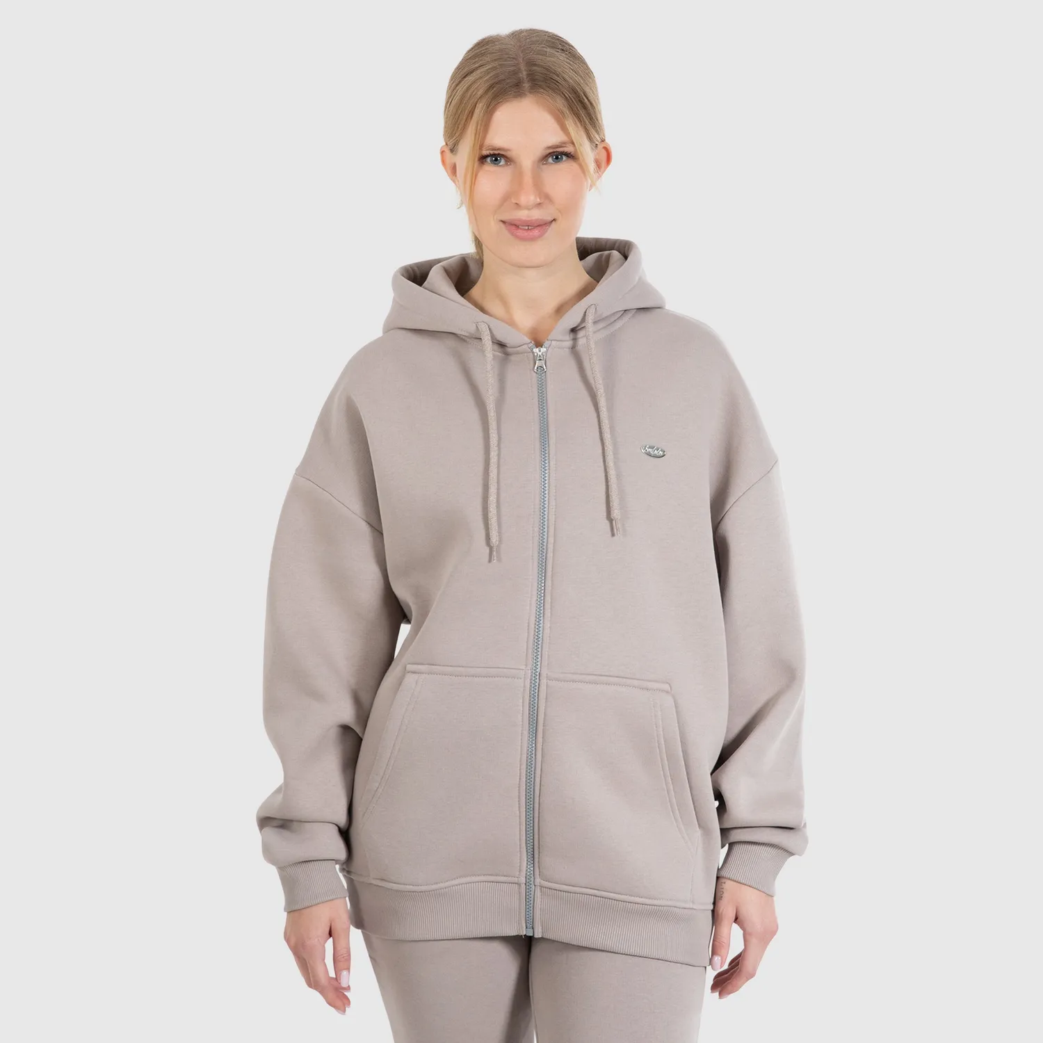 Smilodox Sorea Eda Zip Hoodie Schwarz Oversize