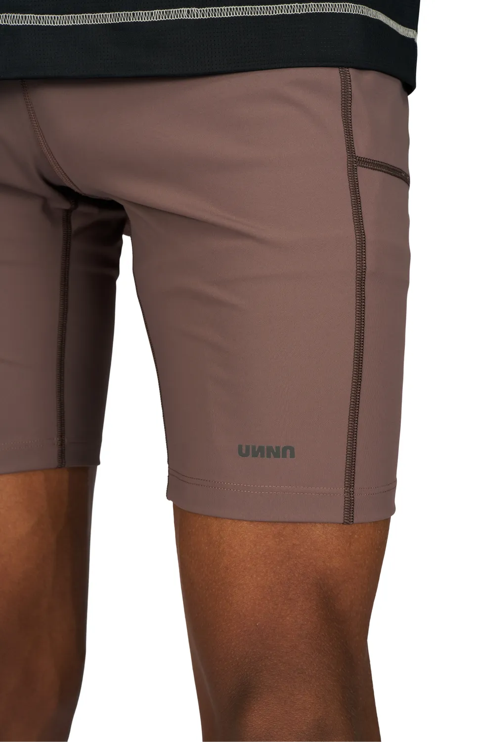 UNNA Boost Half Tights Laufshorts Plum Grey Herren