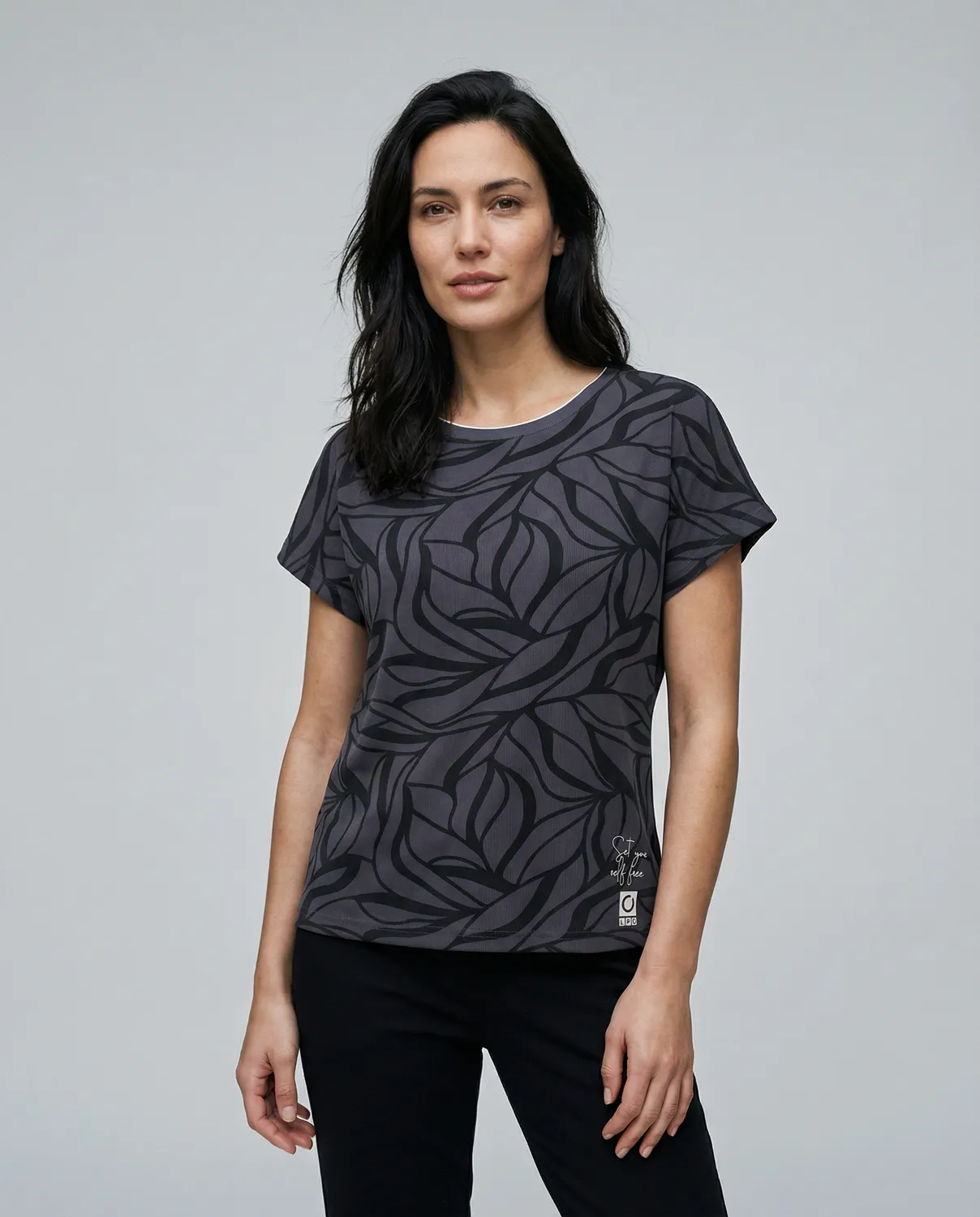 LPO Adelina Funktionsshirt dunkelgrau Rippjersey