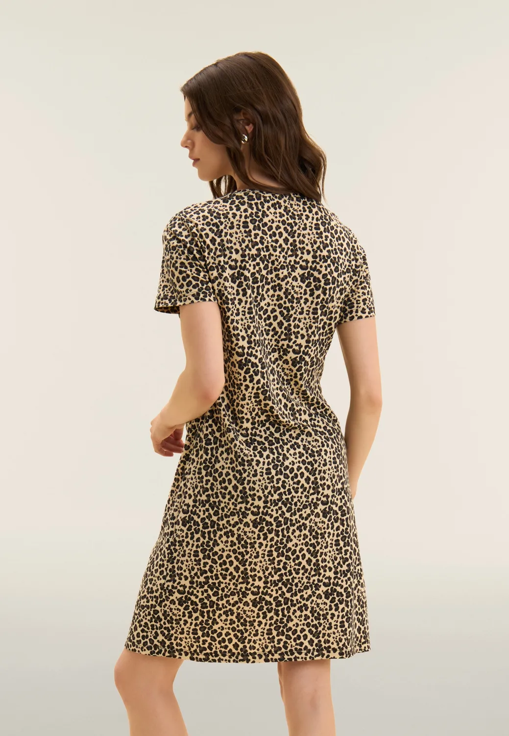 Freddy Animalier Kleid Whitecap Gray Knoten Regular