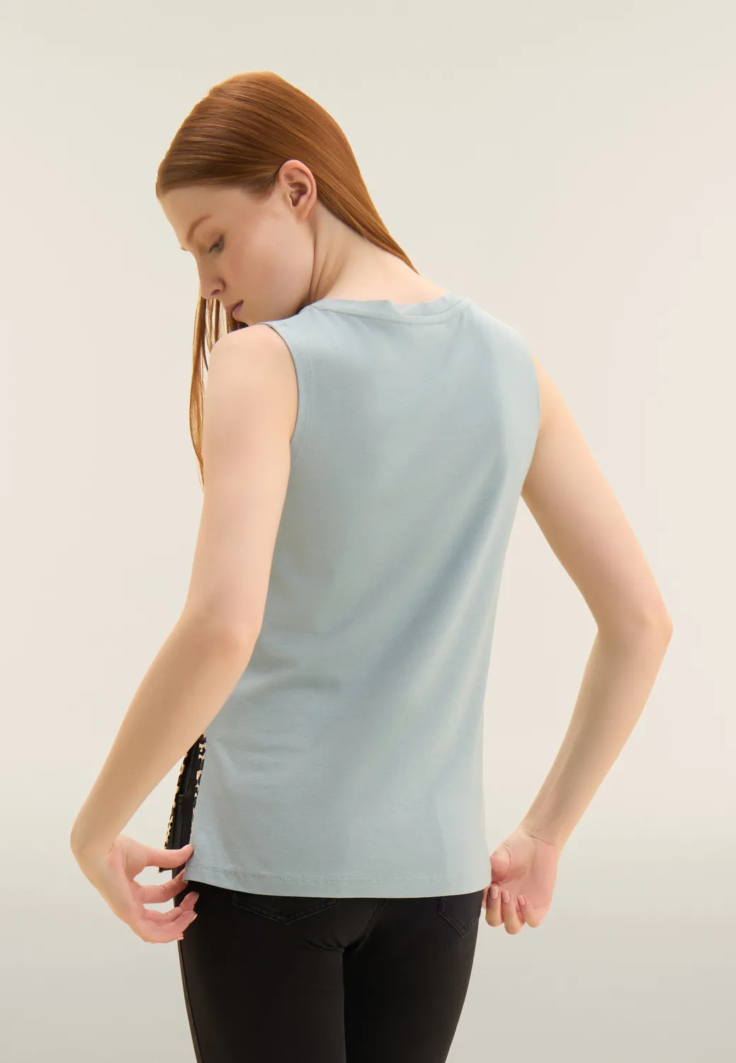Freddy Tanktop Dark Denim Animalier Baumwolle Modal