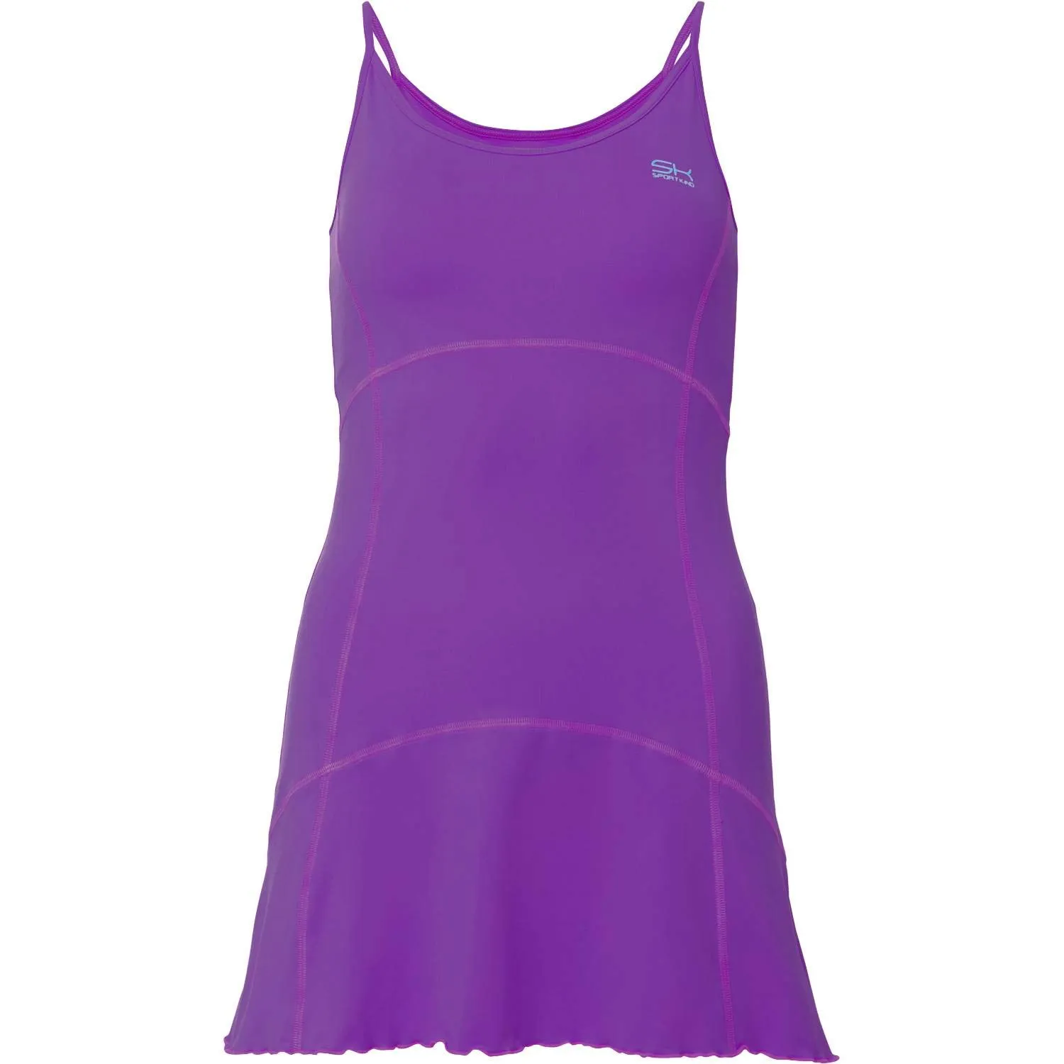 SPORTKIND Tennis Kleid violett XL Spaghettiträger