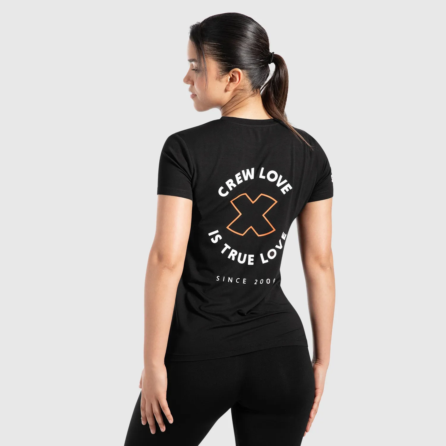Smilodox Lunara Damen T-Shirt Schwarz Modal