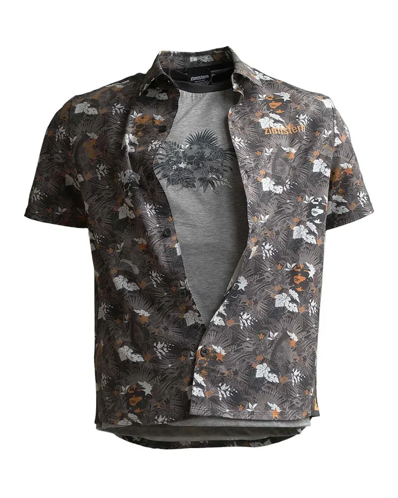 Zimtstern Braapz Riding Shirt SS Herren Bike-Hemd Muster