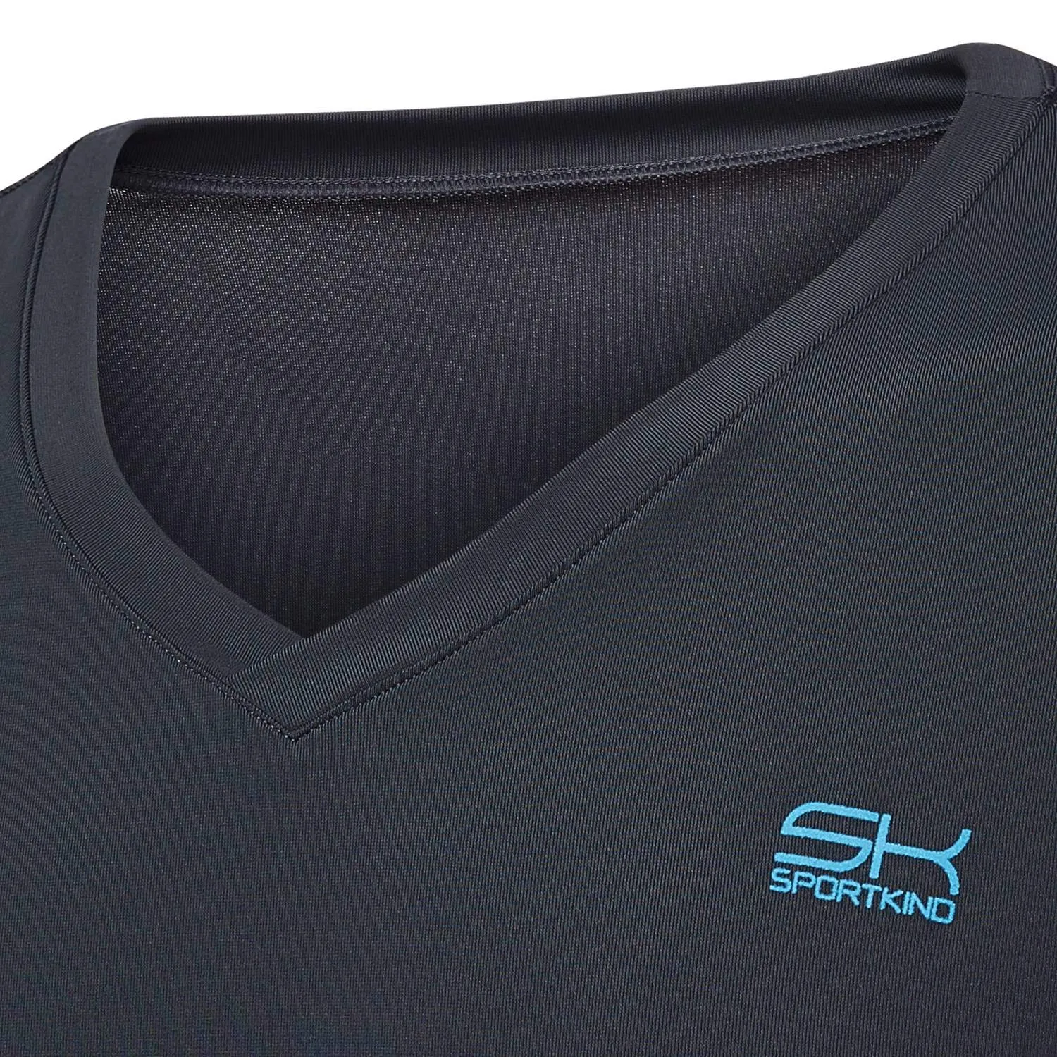 SPORTKIND Funktionsshirt Langarm V-Ausschnitt UV-Schutz