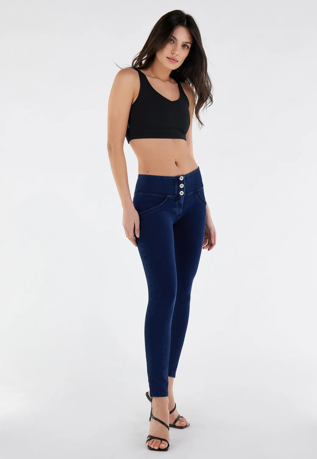 Freddy WR.UP 7/8 Superskinny Jeggings Gray Jeans Bio-Baumwolle