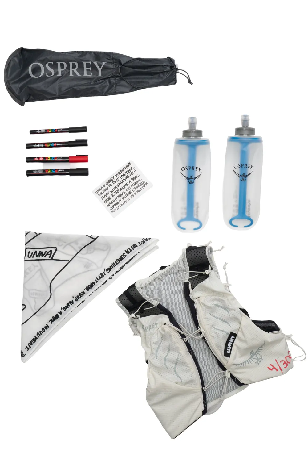 Osprey x UNNA Duro Pro 10L Laufweste Mystery White Trinkweste