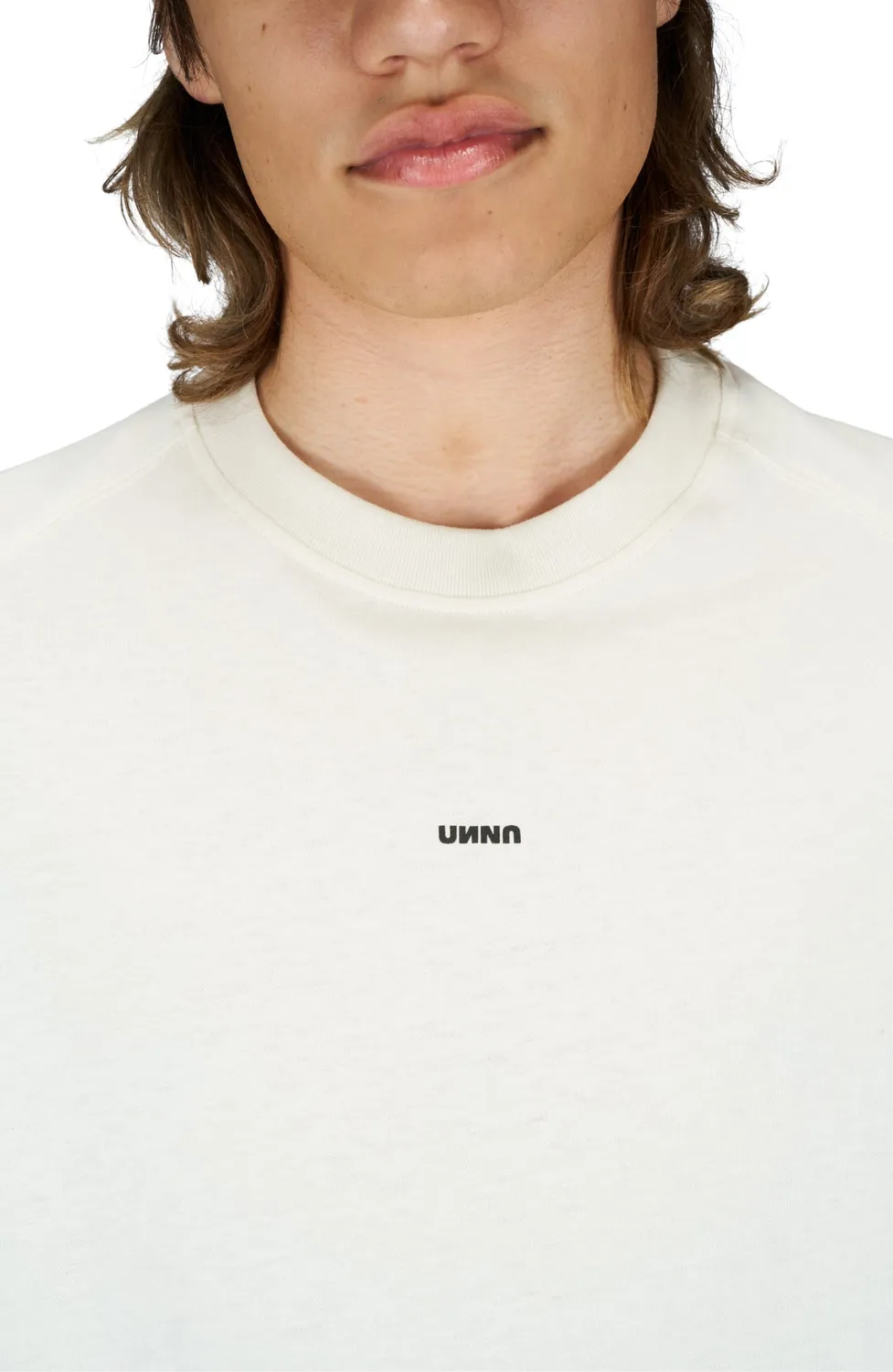 UNNA Smiles Club Tee LS Herren Longsleeve Vanilla White