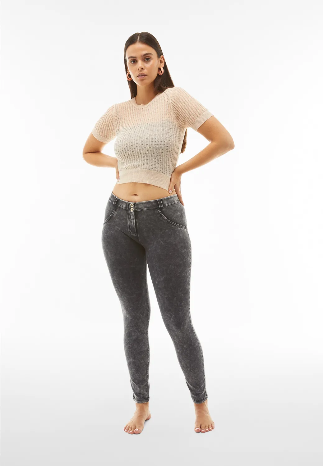 Freddy WR.UP Push-up Hose Damen Navy Bleached