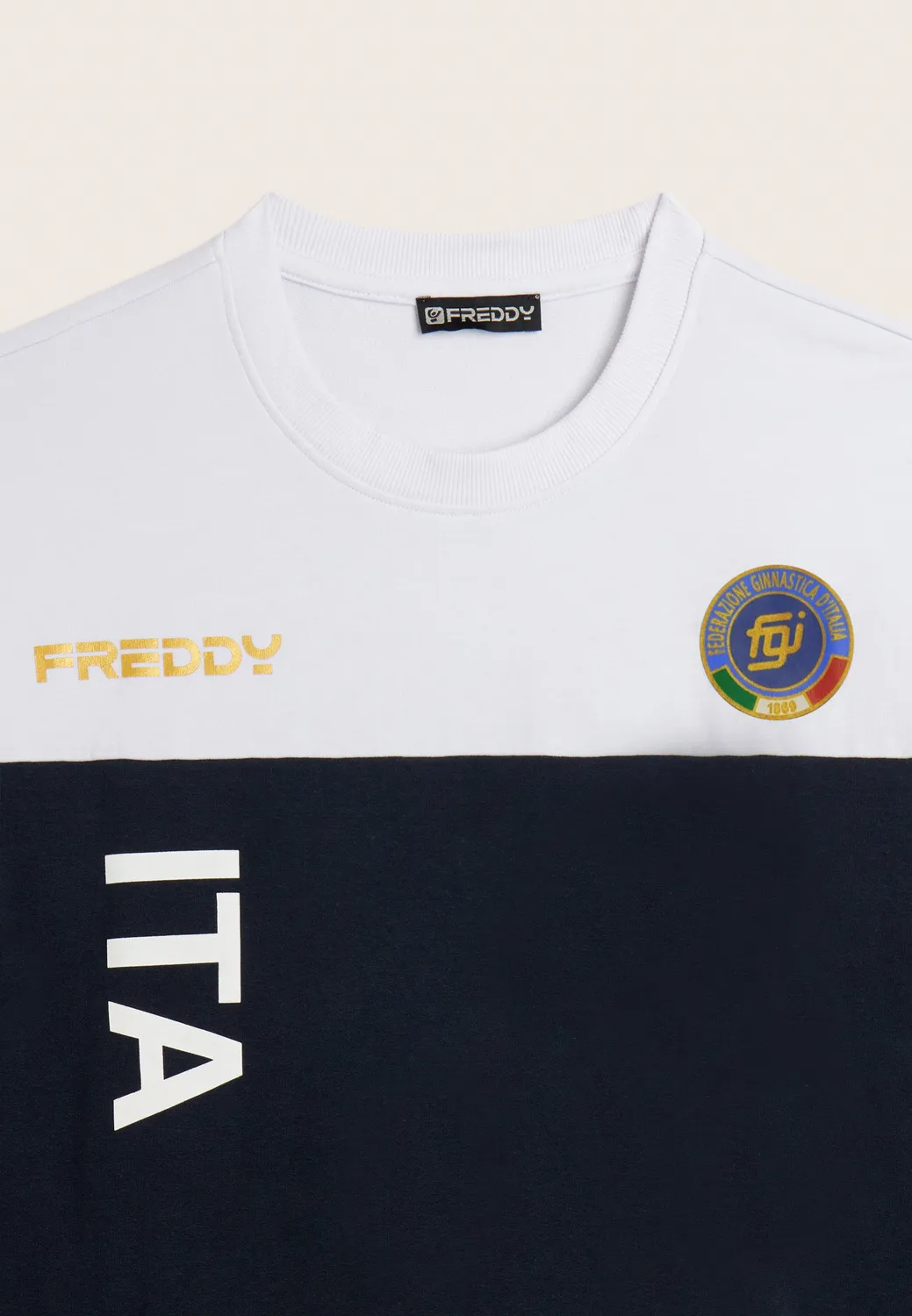 Freddy Italia FGI Trainingsanzug Dunkelblau-Weiß Fleece