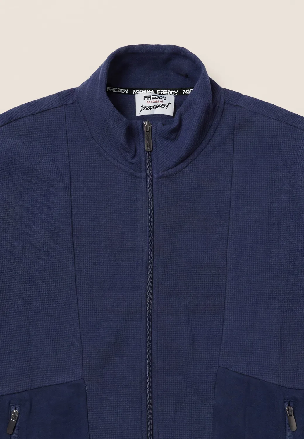 Freddy Herren Bonded-Kapuzenjacke Dress Blue kariert