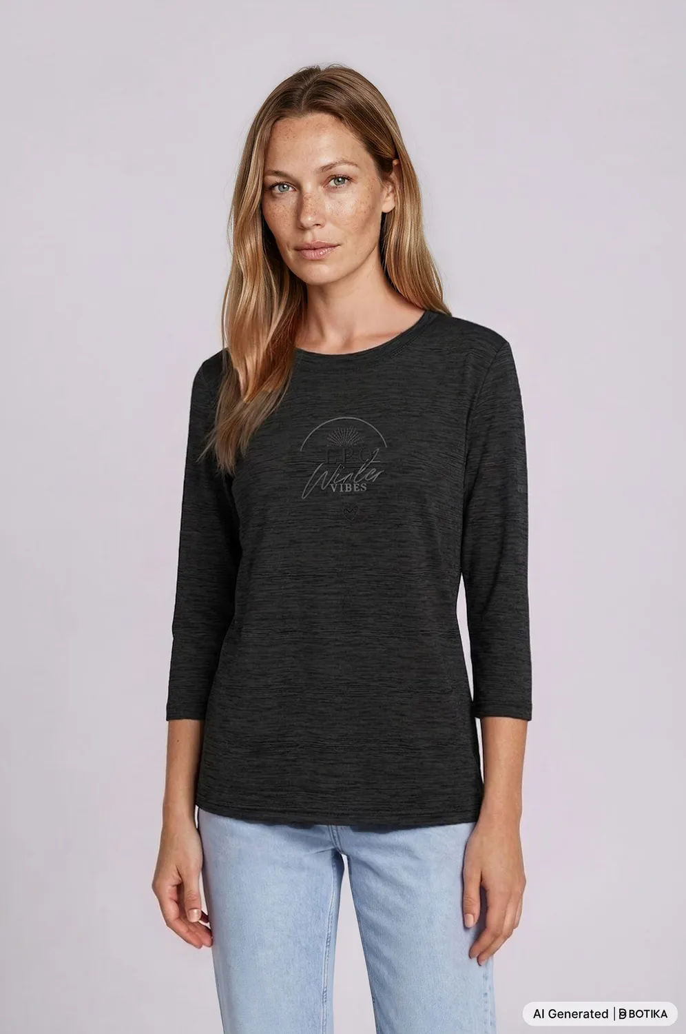 LPO Tilda 3/4-Arm Funktionsshirt Damen schwarz