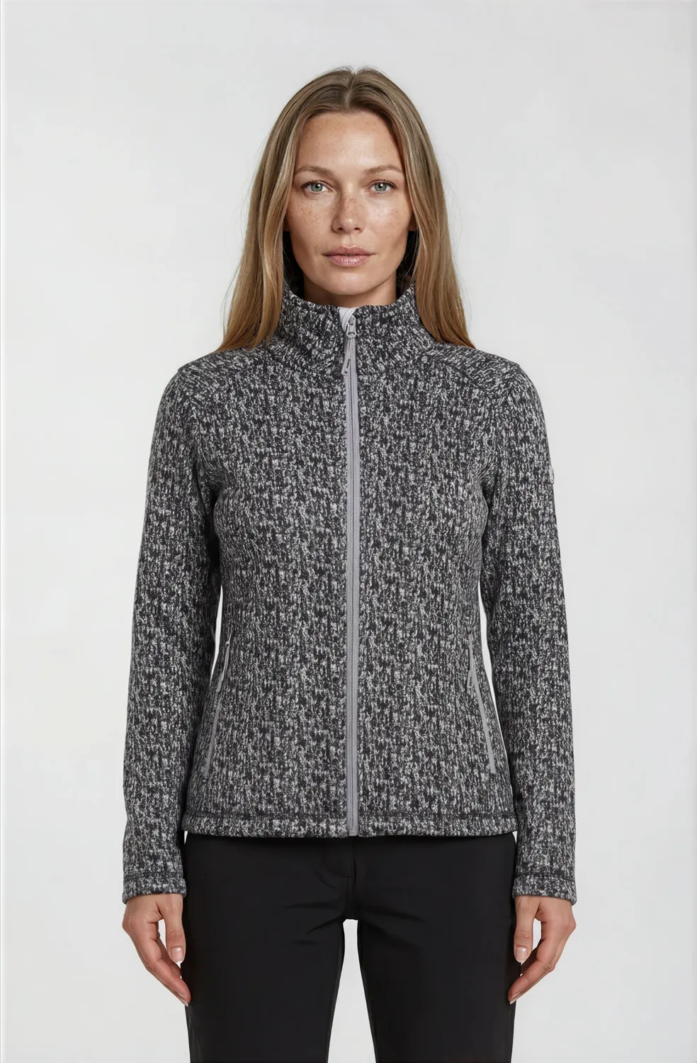 LPO Lovis Fleecejacke Damen dunkelgrau isolierend