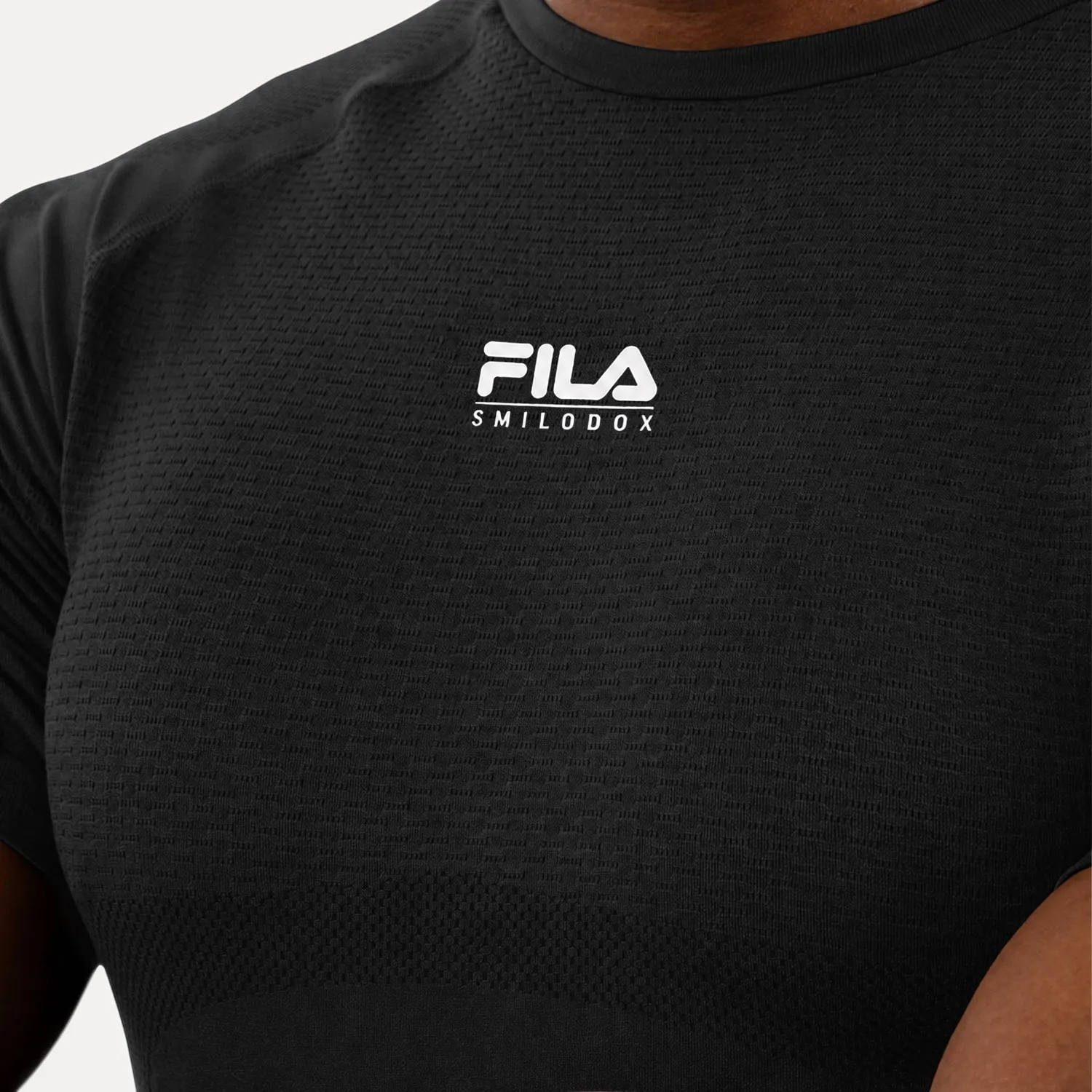 Smilodox x Fila Varallo Kompression T-Shirt Herren Schwarz
