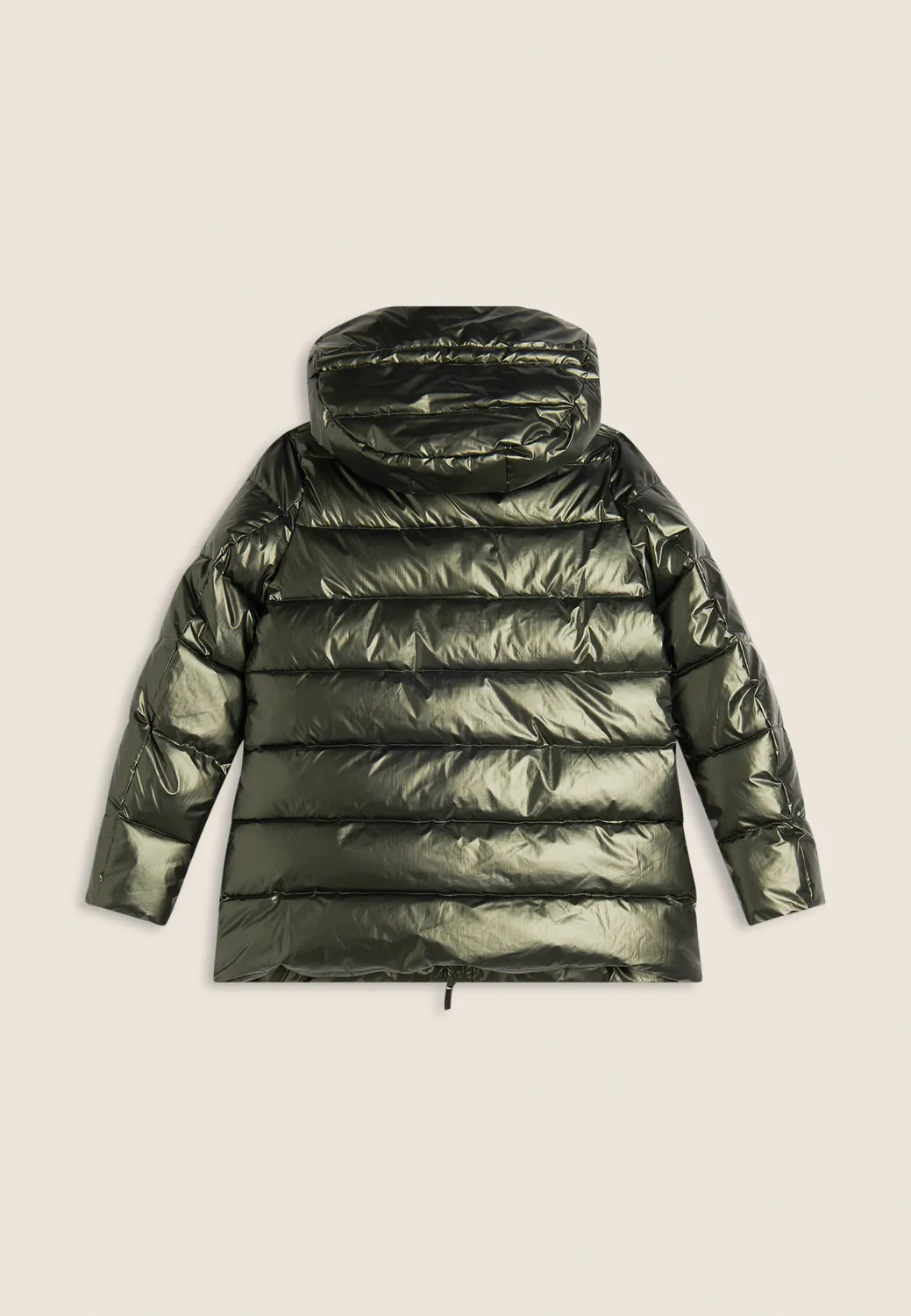 Freddy Damen Steppjacke Kapuze Schwarz Nero