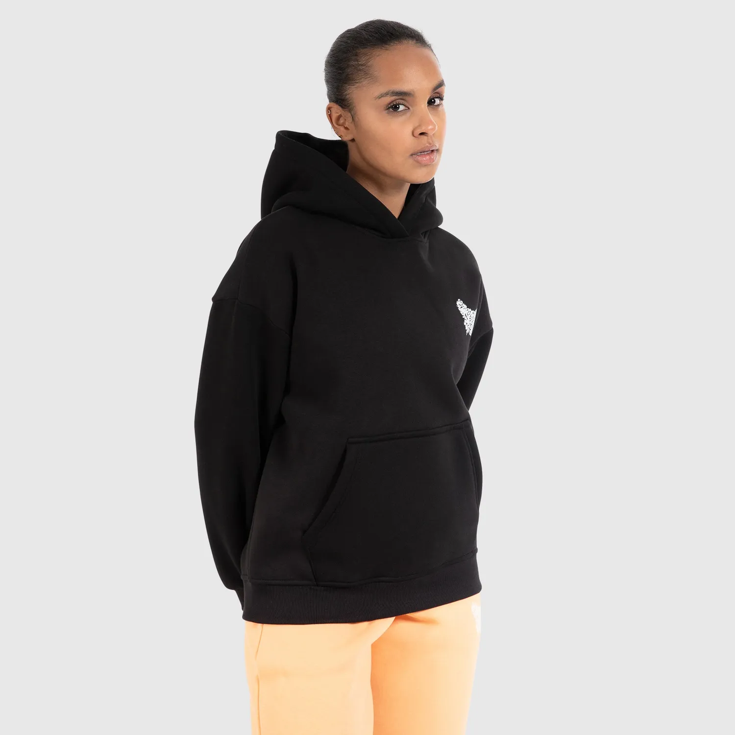 Smilodox Nala Hoodie Damen Schwarz – Oversize