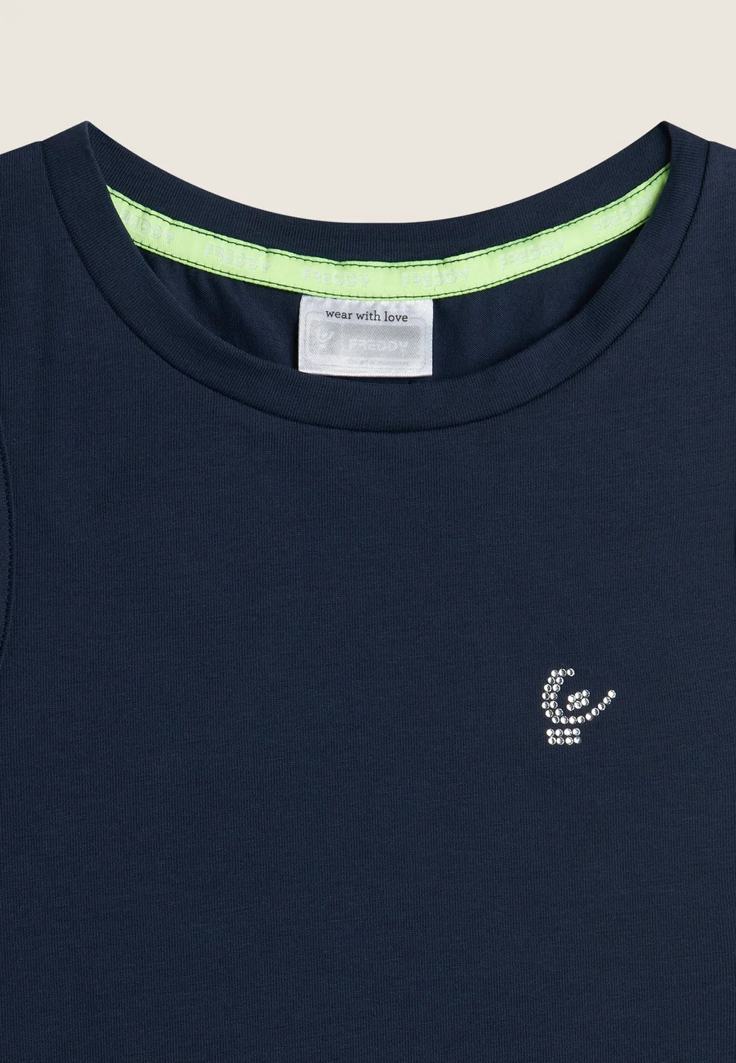 Freddy Mädchen Tanktop Strass blau