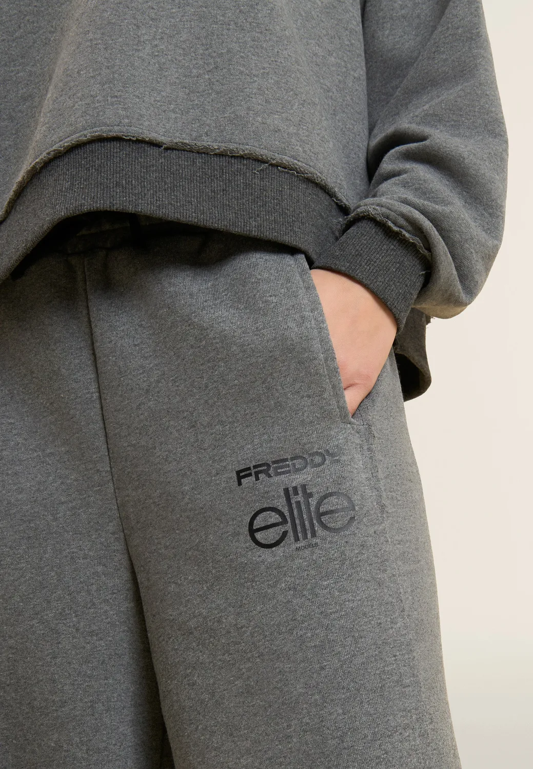 Freddy Elite Jogginghose Balloon Grau Mélange