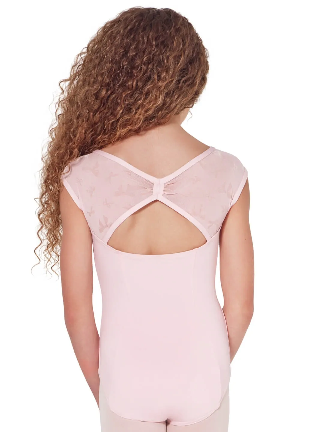 Capezio Take a Bow F12421C Encore Turnanzug Kind Schleifen-Mesh