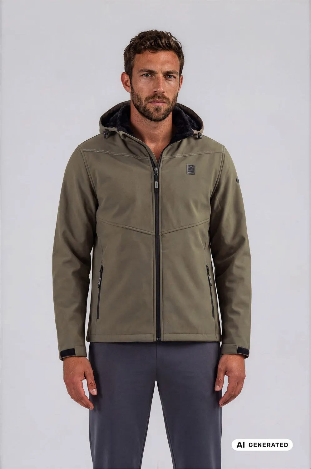LPO Laron 3 Softshelljacke Herren olivgrün winddicht