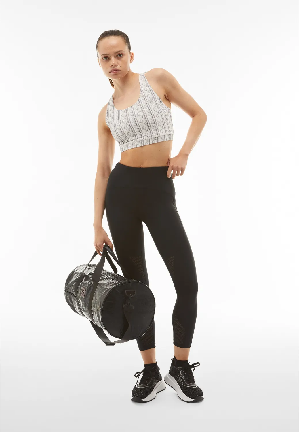Freddy SuperFit Leggings 7/8 schwarz Mesh atmungsaktiv