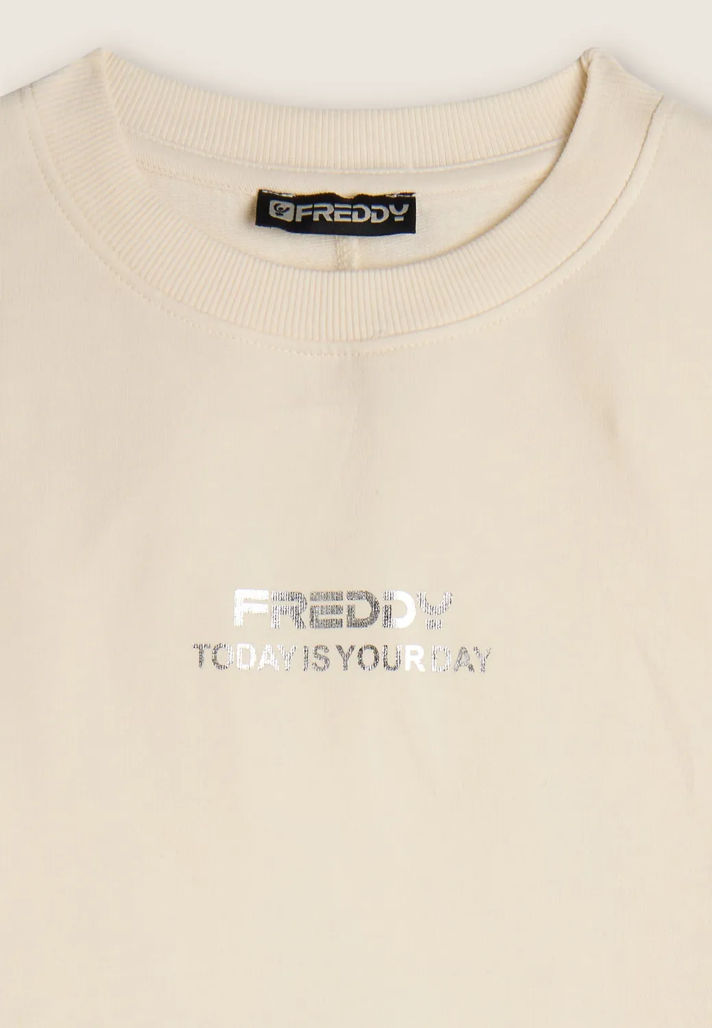 Freddy Damen Cropped Sweatshirt Coconut Milk