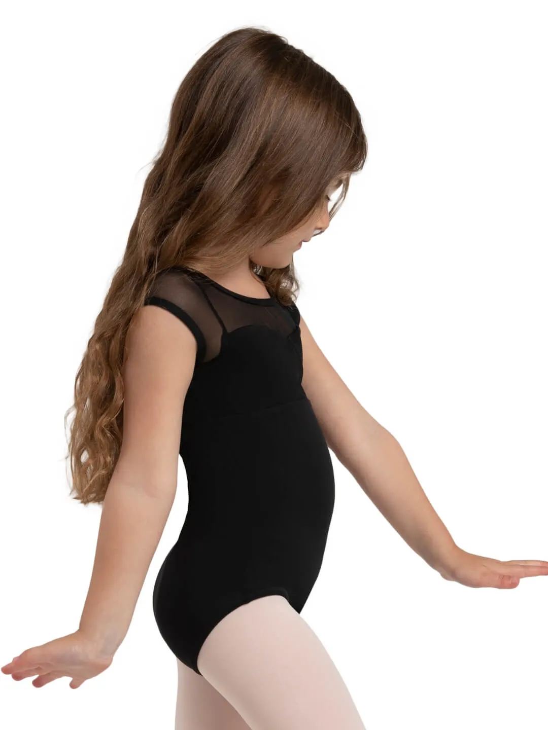 Capezio Jewel Garden Pearl Ballettanzug Pink Bedruckt Kap-Ärmel