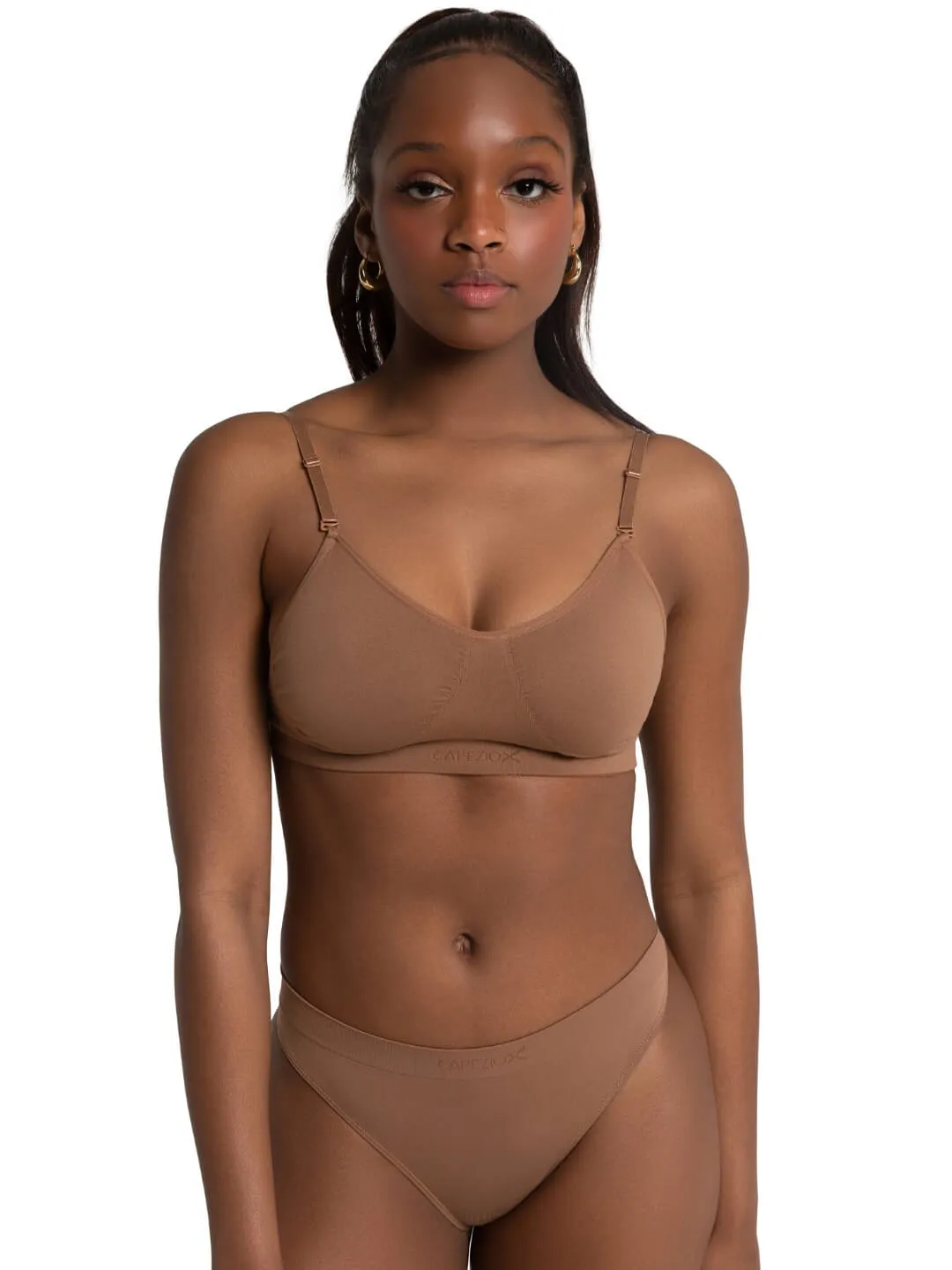 Capezio Classics 3683D Tanz-BH Nude Transparenter Rücken