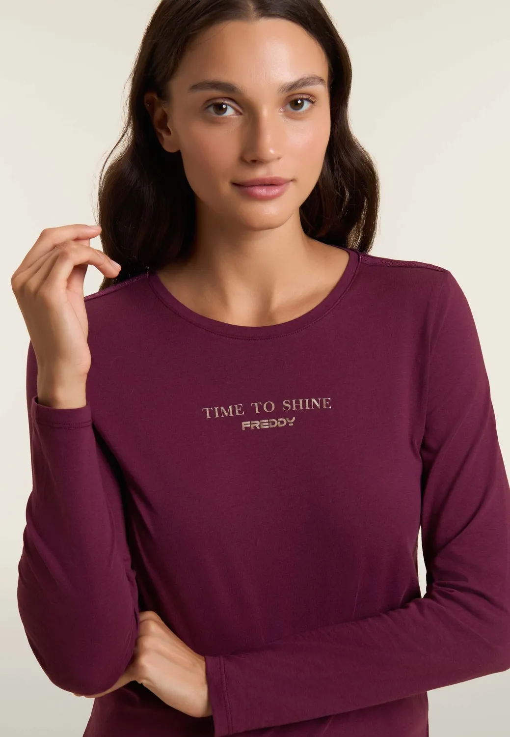 Freddy Time to Shine Langarmshirt K92 Supima