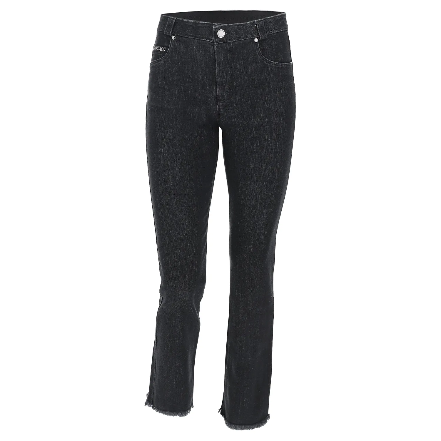 Freddy Black Cropped Jeans Damen Schwarz Stretch