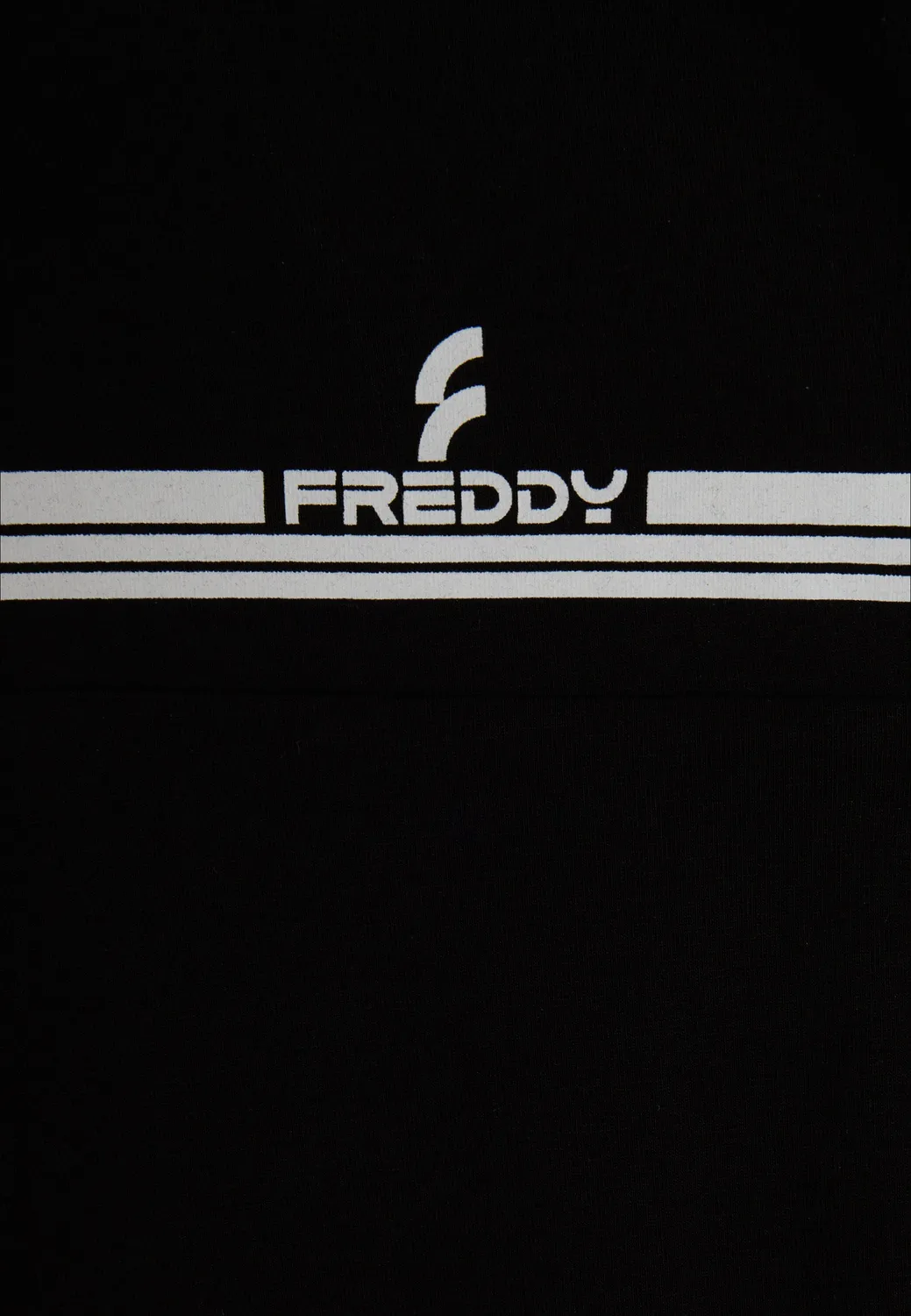 Freddy T-Shirt Blocknähte Damen schwarz Baumwolle
