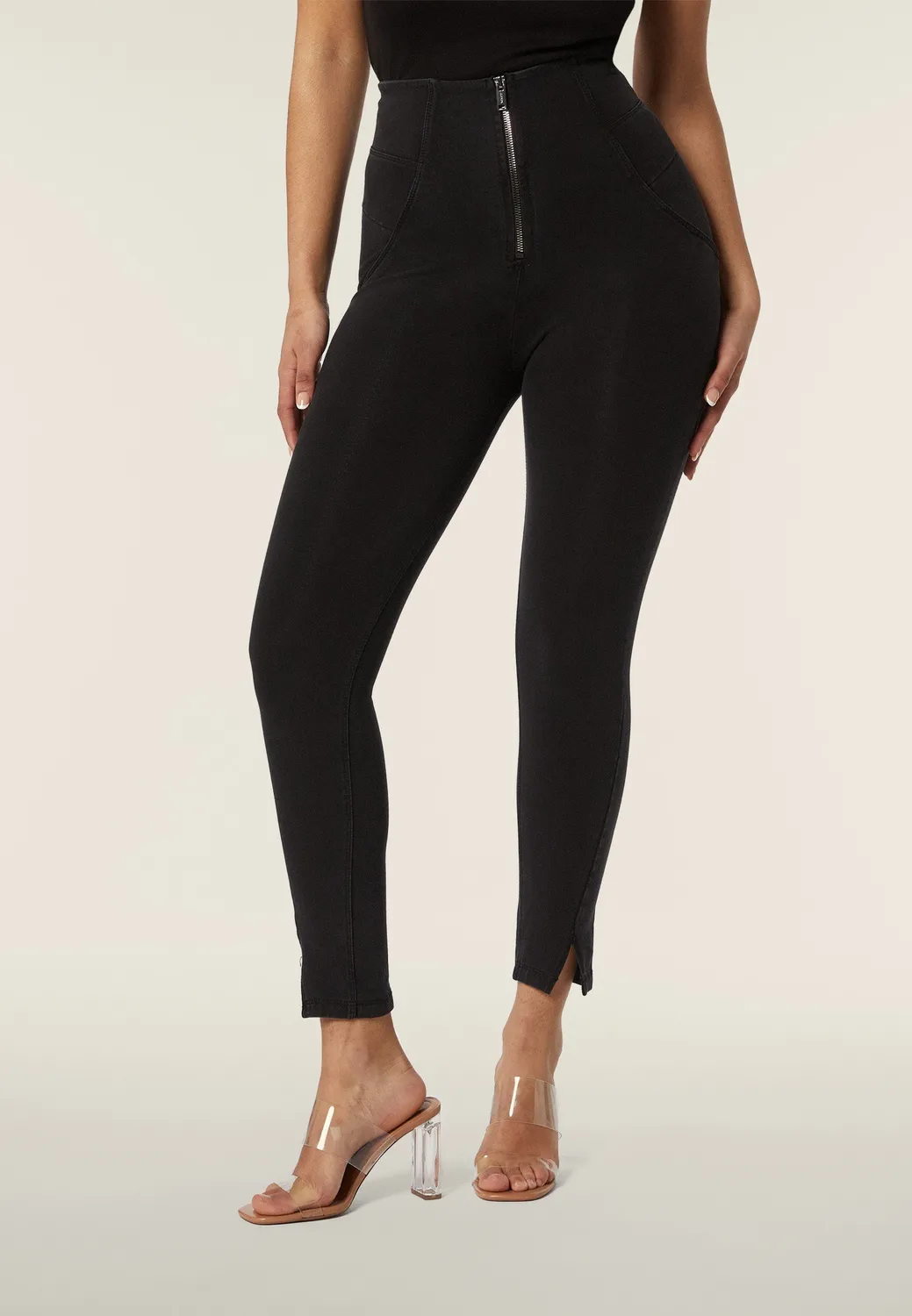 Freddy WR.UP Jeggings 7/8 Dark Jeans-Yellow Seam Push-up