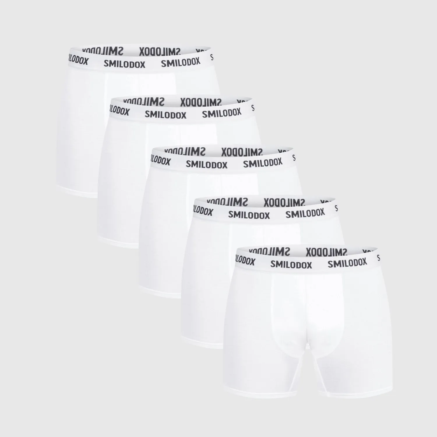 Smilodox Carnos Boxershorts 5er Pack Schwarz Baumwolle