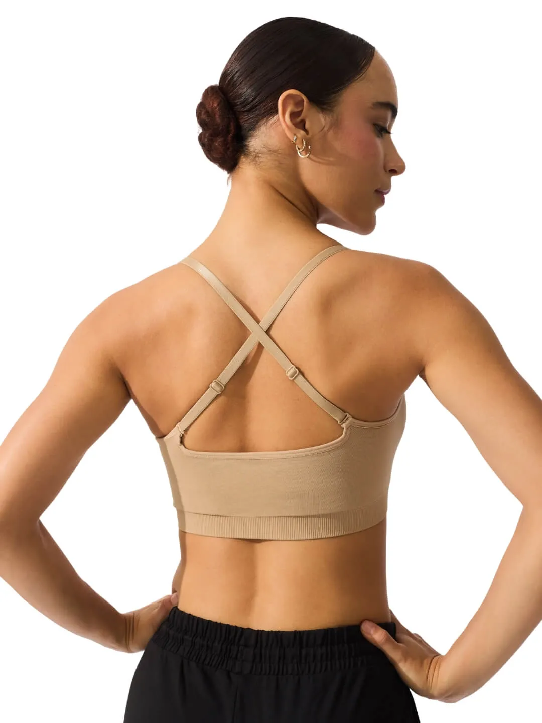 Capezio 3769W Seamless Longline BH Nude nahtlos