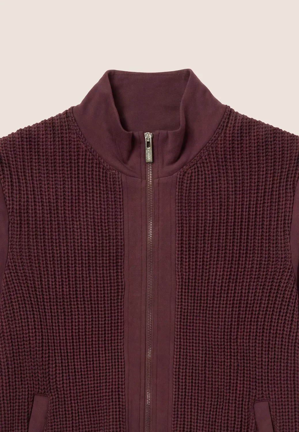 Freddy Slim Ripp Sweatjacke Damen Decadent Chocolate figurbetont