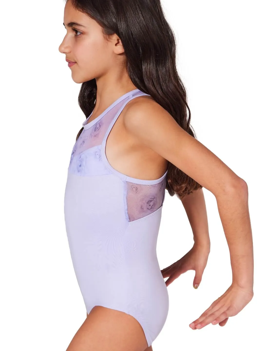 Capezio Coming Up Roses F12431C Kinder Ballettanzug Schwarz Mesh