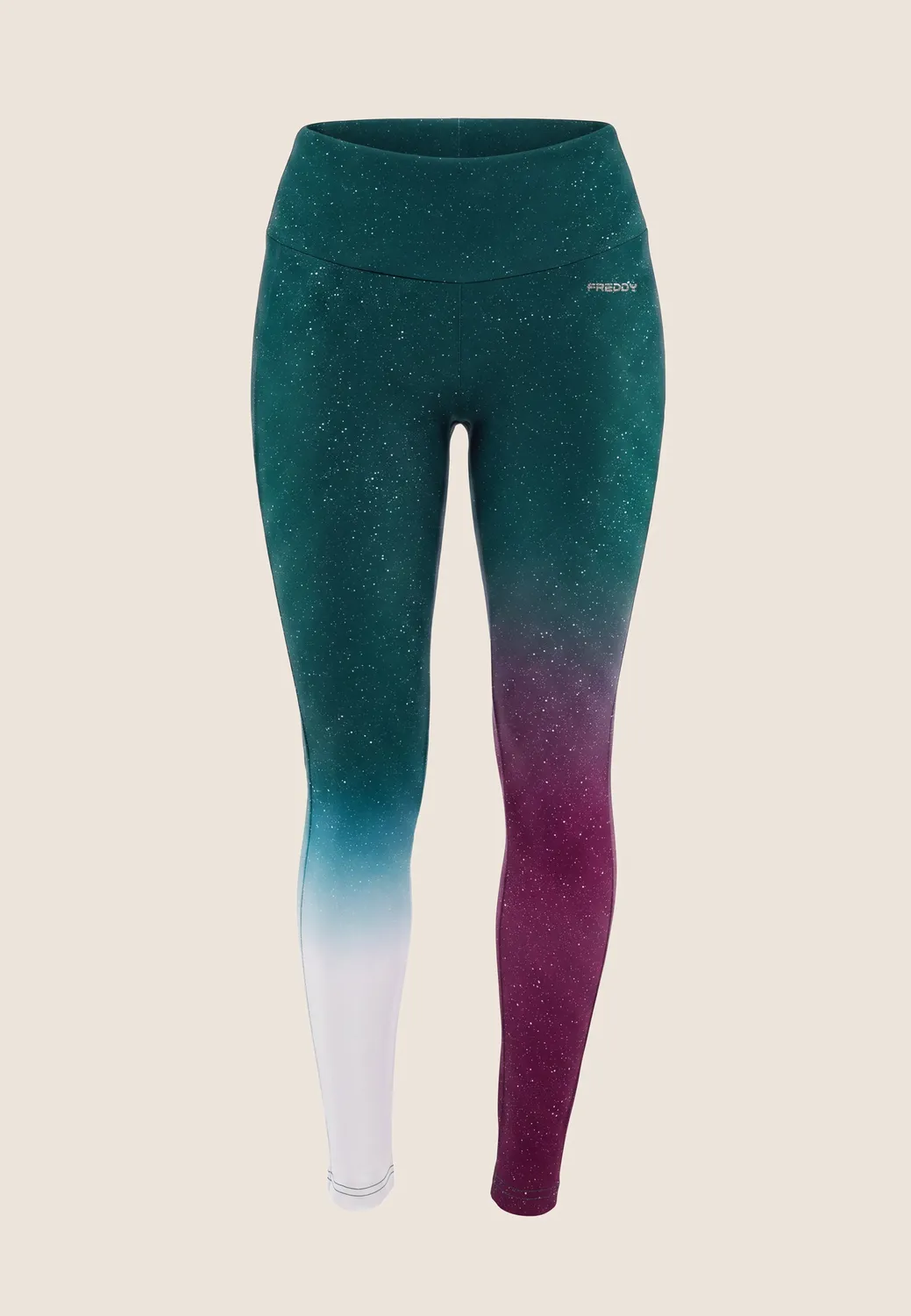 Freddy No Slide Leggings Fuchsia-Silber Stern 7/8