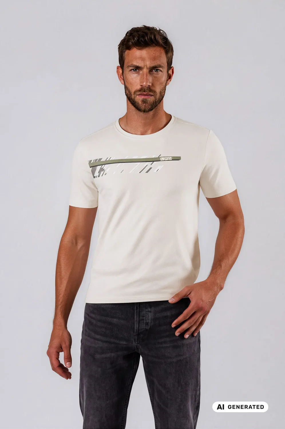 LPO Vico T-Shirt Herren beige atmungsaktiv