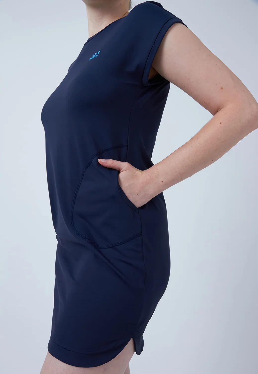 SPORTKIND Loose Fit Tenniskleid Kleid mit Taschen atmungsaktiv UV-Schutz