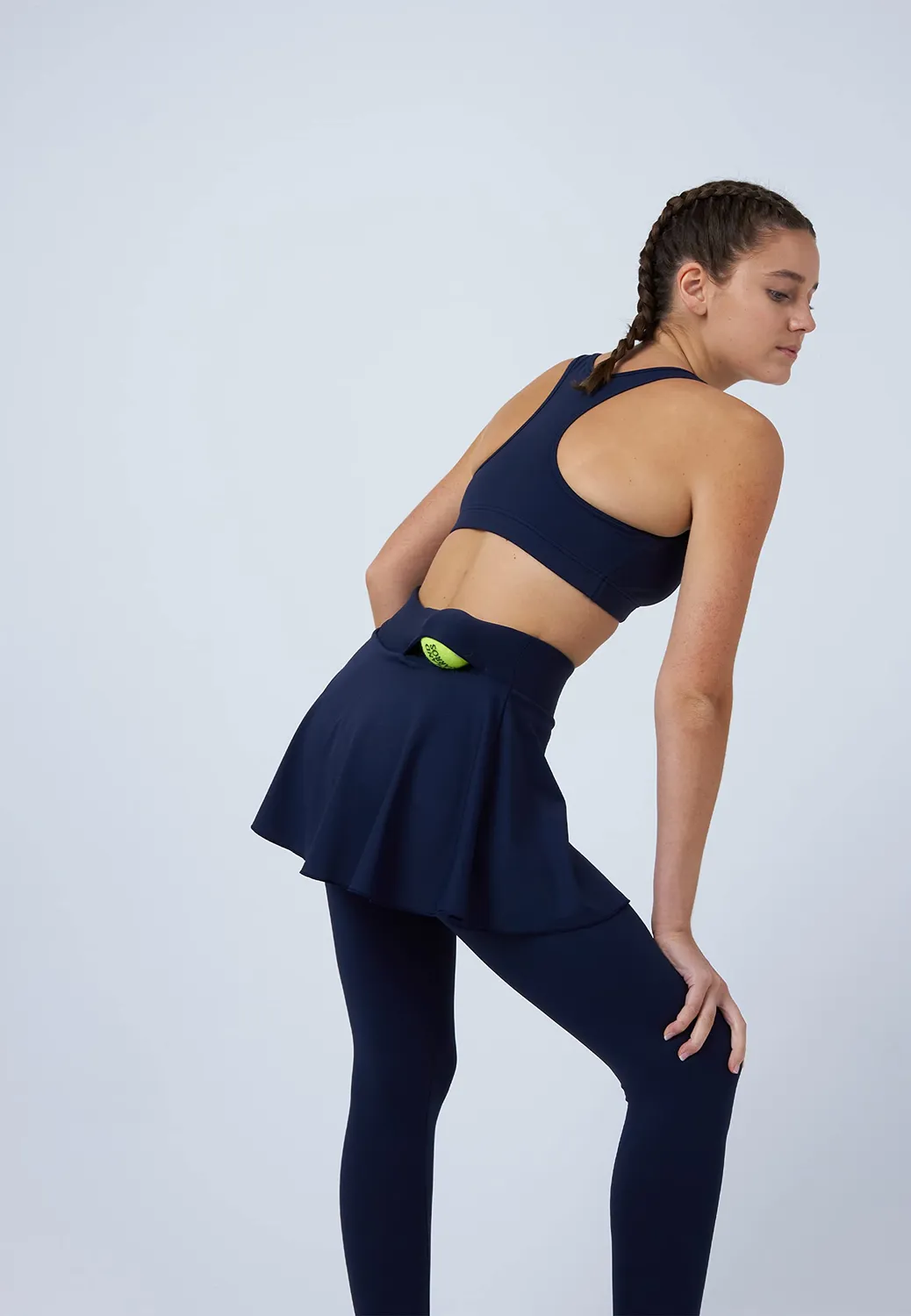 SPORTKIND Advantage Tennisrock Leggings lang blickdicht