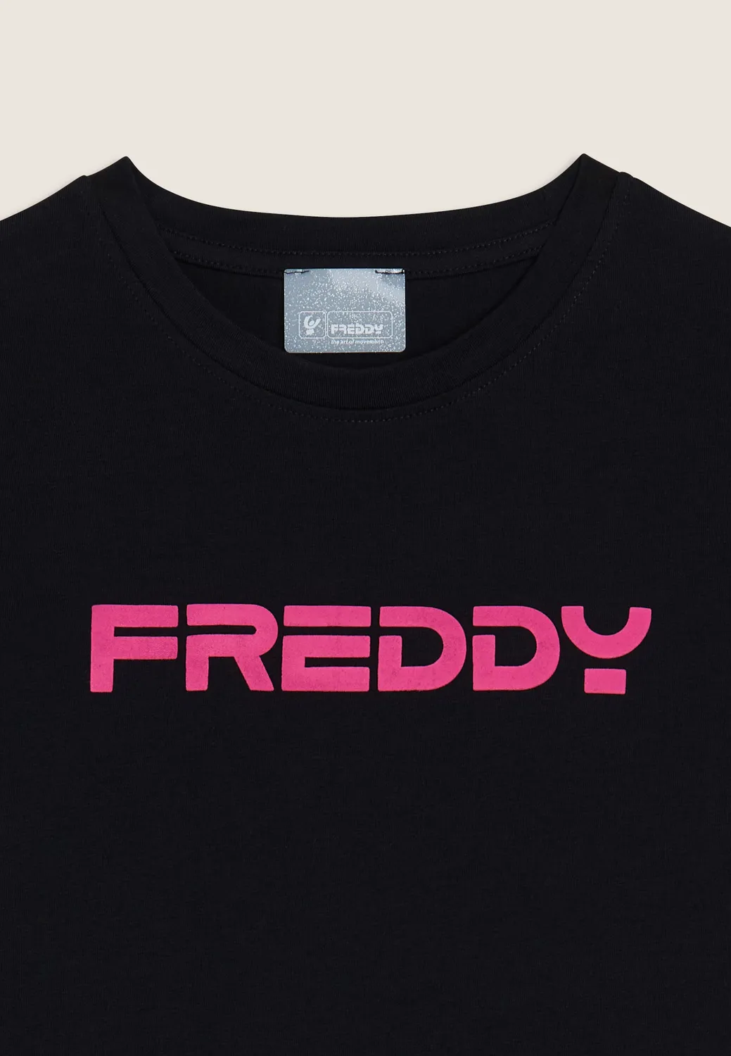Freddy T-Shirt Mädchen Baumwolle Kontrastlogo Weiß Gr. 128