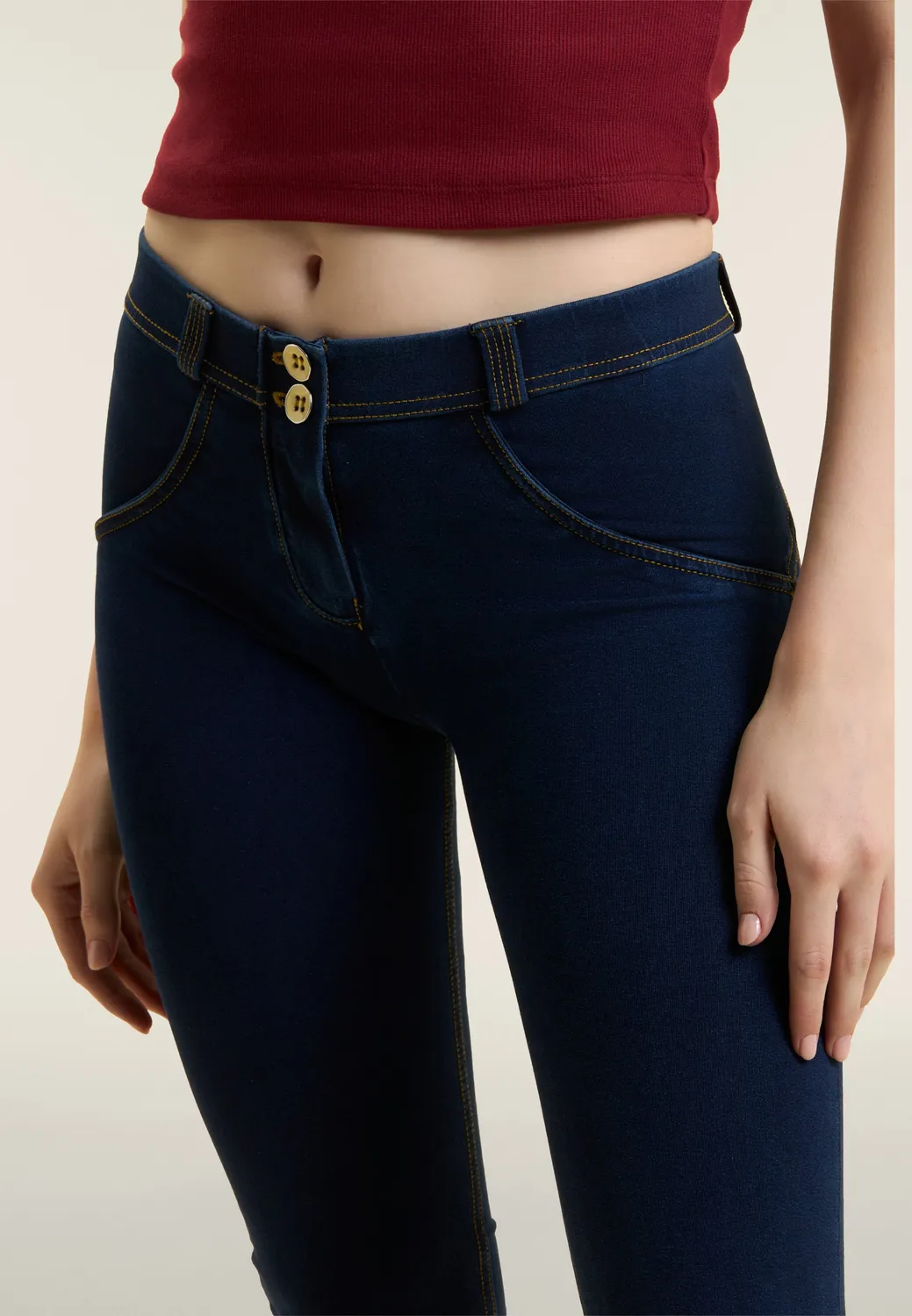 Freddy WR.UP Jeggings skinny Bio-Baumwolle push-up dunkel