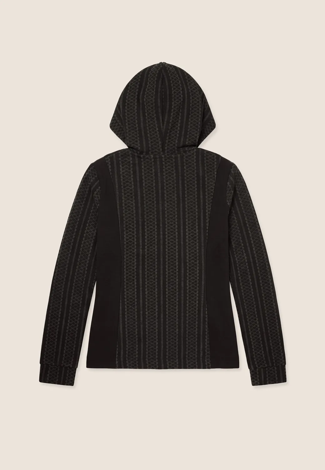 Freddy Geometrica Full-Zip Hoodie Nero wattiert