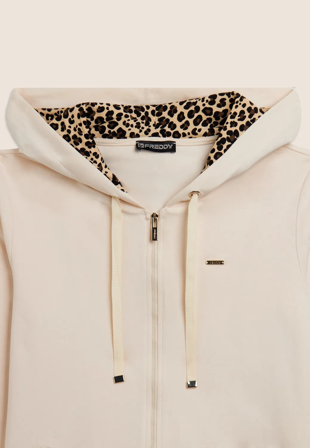 Freddy Zip-Hoodie Animalier-Futter Nero M